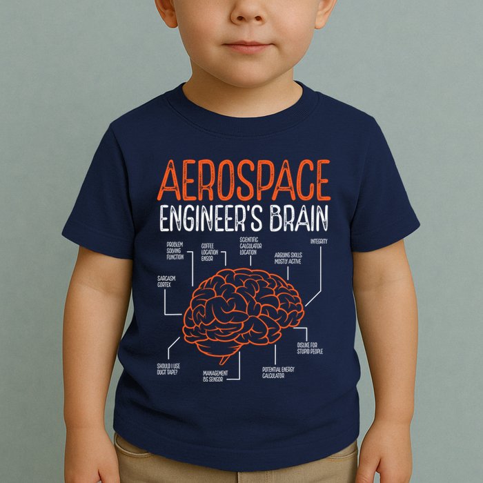 Aerospace Engineering Brain For Aerospace Engineer Toddler T-Shirt