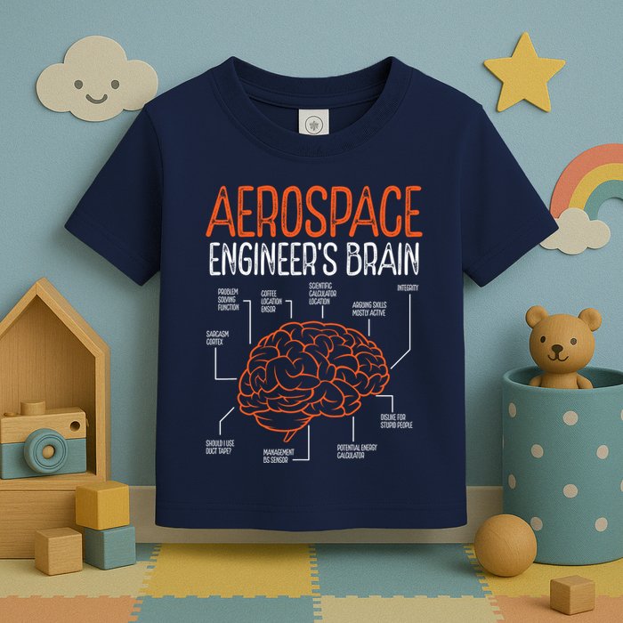 Aerospace Engineering Brain For Aerospace Engineer Toddler T-Shirt