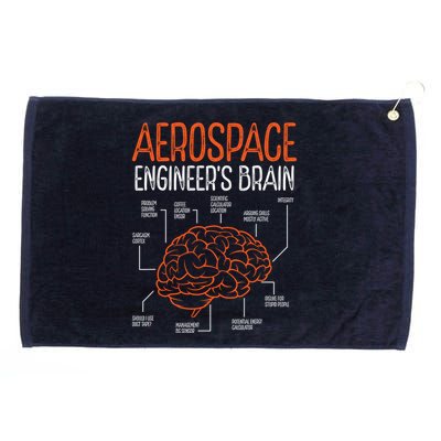 Aerospace Engineering Brain For Aerospace Engineer Grommeted Golf Towel