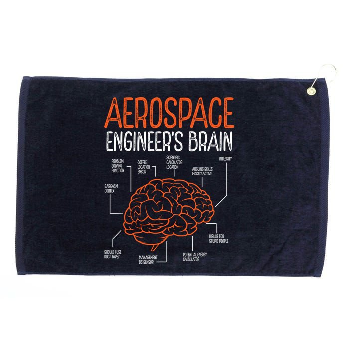 Aerospace Engineering Brain For Aerospace Engineer Grommeted Golf Towel