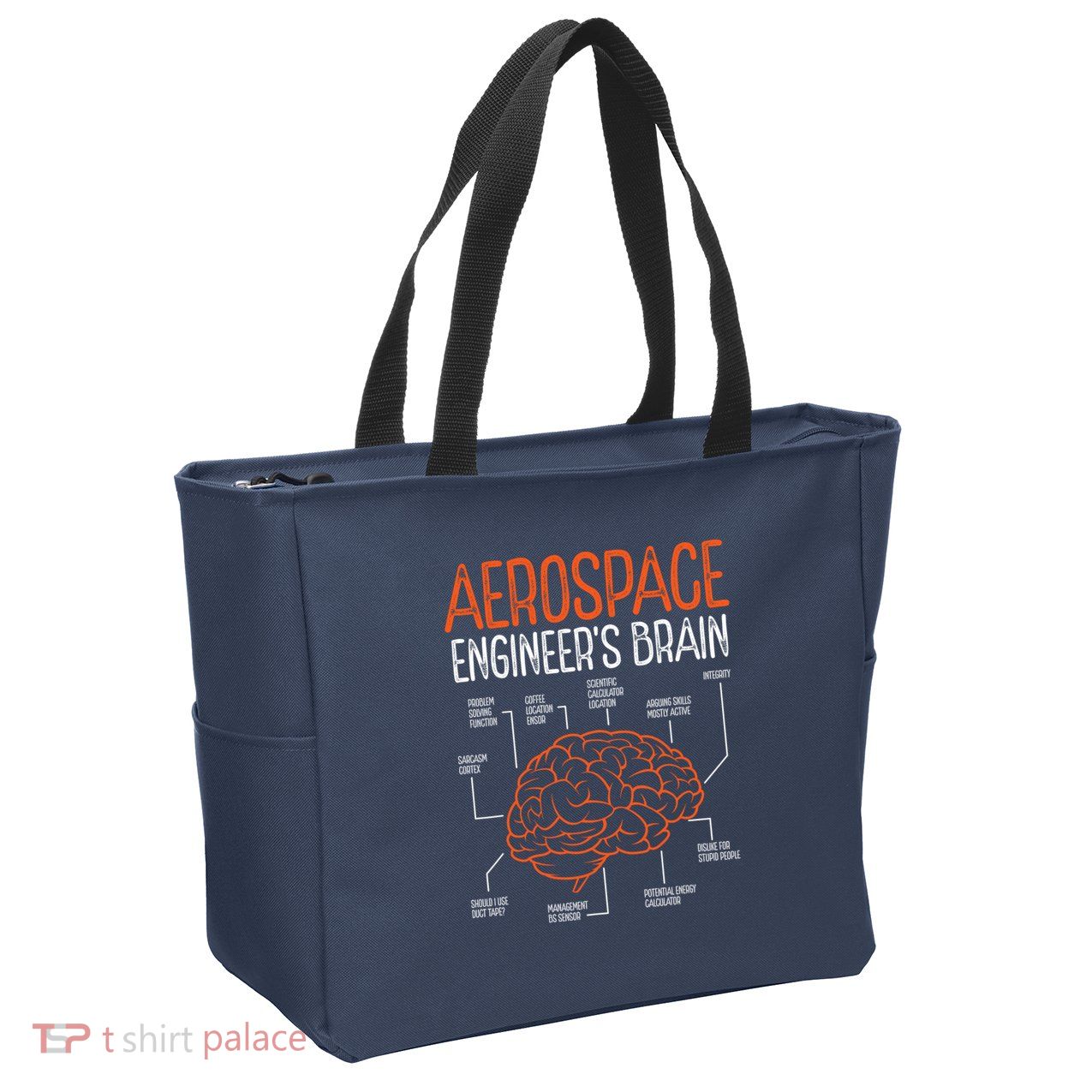 Aerospace Engineering Brain For Aerospace Engineer Zip Tote Bag