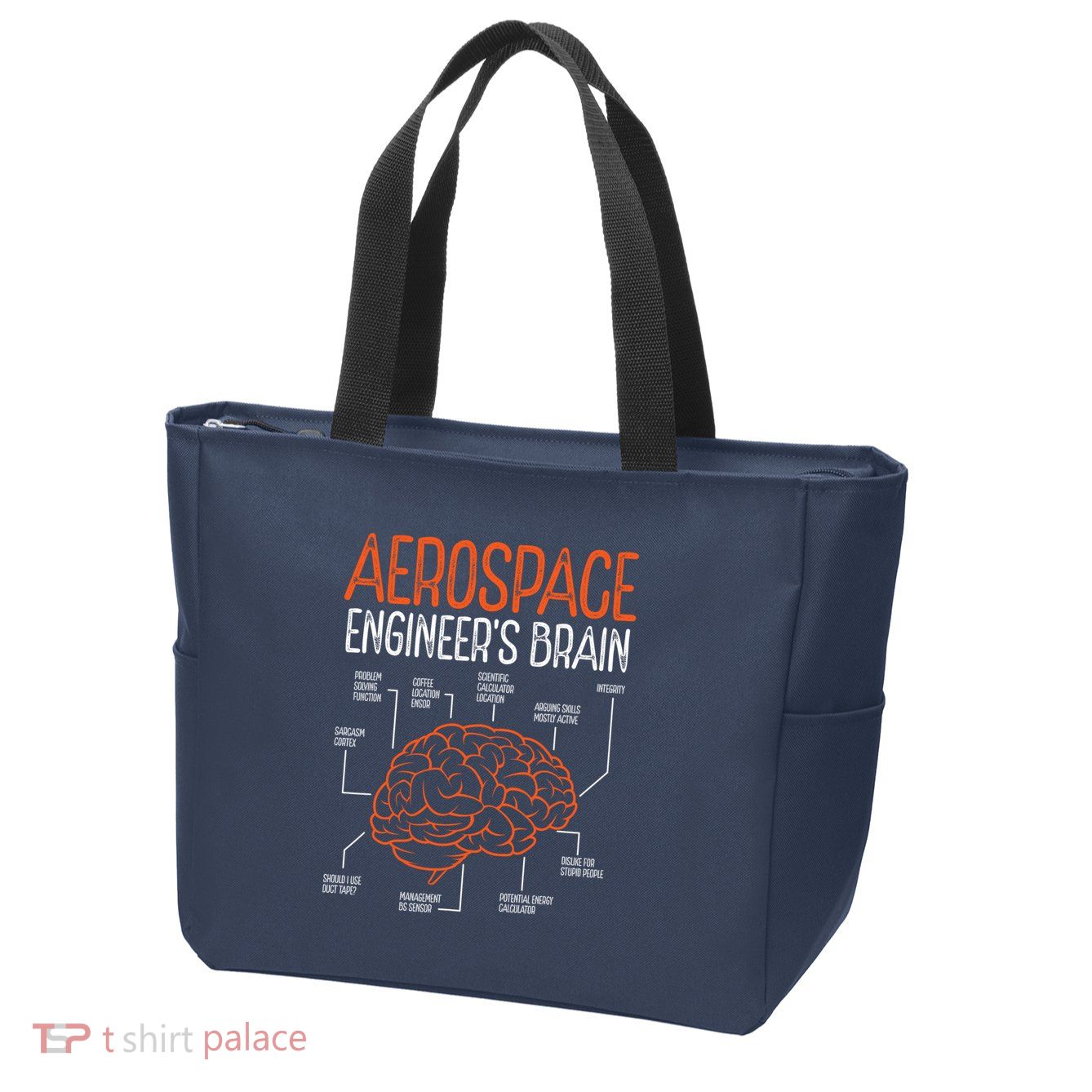 Aerospace Engineering Brain For Aerospace Engineer Zip Tote Bag