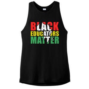 African Educators Black History Month Black Educators Matter Gift Ladies PosiCharge Tri-Blend Wicking Tank