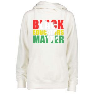 African Educators Black History Month Black Educators Matter Gift Womens Funnel Neck Pullover Hood