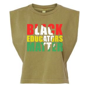 African Educators Black History Month Black Educators Matter Gift Garment-Dyed Women's Muscle Tee