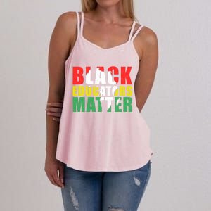 African Educators Black History Month Black Educators Matter Gift Women's Strappy Tank