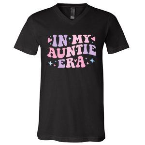 Auntie Era Baby Announcement Perfect Mother's Day Gift V-Neck T-Shirt