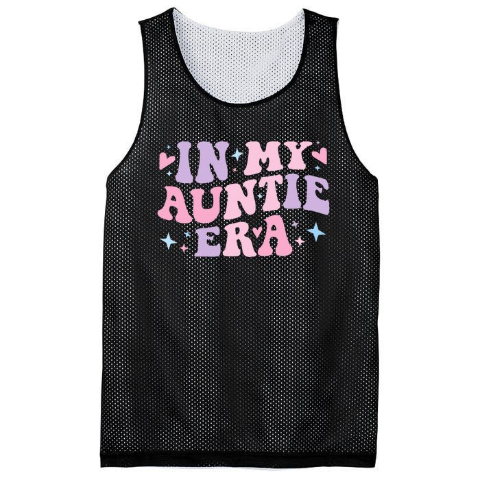 Auntie Era Baby Announcement Perfect Mother's Day Gift Mesh Reversible Basketball Jersey Tank