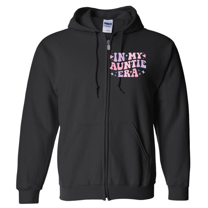 Auntie Era Baby Announcement Perfect Mother's Day Gift Full Zip Hoodie