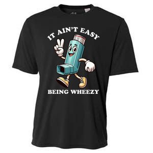 AinT Easy Being Wheezy Asthma Awarenss Cooling Performance Crew T-Shirt