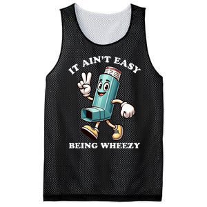 AinT Easy Being Wheezy Asthma Awarenss Mesh Reversible Basketball Jersey Tank