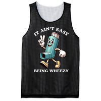 AinT Easy Being Wheezy Asthma Awarenss Mesh Reversible Basketball Jersey Tank