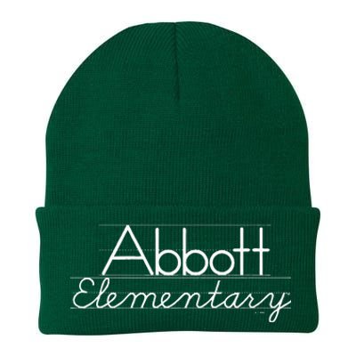 Abbott Elementary Blackboard Chalk Logo Knit Cap Winter Beanie