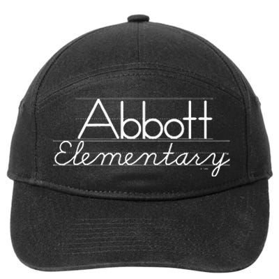 Abbott Elementary Blackboard Chalk Logo 7-Panel Snapback Hat