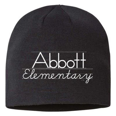 Abbott Elementary Blackboard Chalk Logo Sustainable Beanie