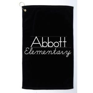 Abbott Elementary Blackboard Chalk Logo Platinum Collection Golf Towel