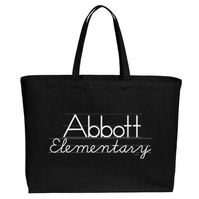 Abbott Elementary Blackboard Chalk Logo Cotton Canvas Jumbo Tote