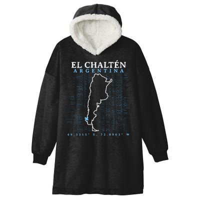 Argentina El Chaltén Gift Hooded Wearable Blanket