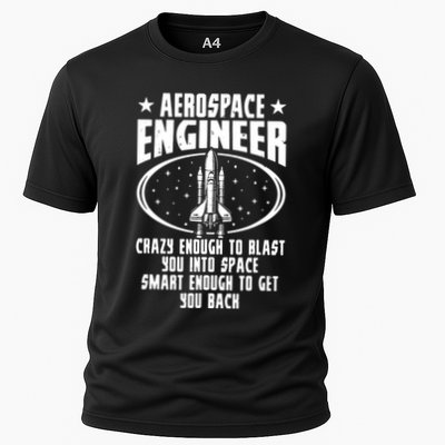 Aerospace Engineer Crazy And Smart Aerospace Engineering Performance Shirt