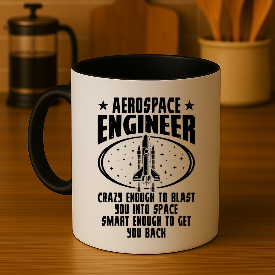 Aerospace Engineer Crazy And Smart Aerospace Engineering Mug