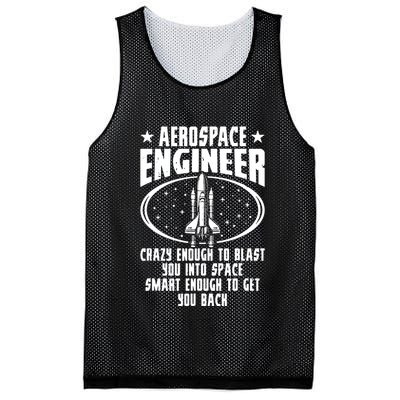 Aerospace Engineer Crazy And Smart Aerospace Engineering Mesh Reversible Basketball Jersey Tank