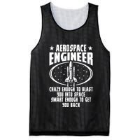 Aerospace Engineer Crazy And Smart Aerospace Engineering Mesh Reversible Basketball Jersey Tank
