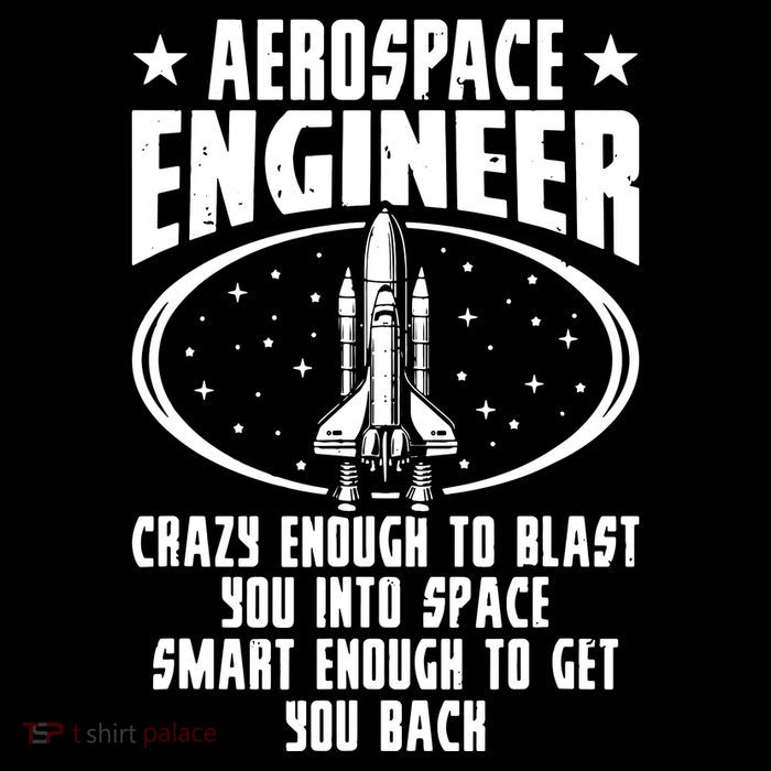Aerospace Engineer Crazy And Smart Aerospace Engineering Youth Performance Sprint T-Shirt