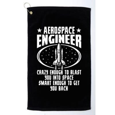 Aerospace Engineer Crazy And Smart Aerospace Engineering Golf Towel