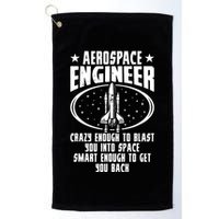 Aerospace Engineer Crazy And Smart Aerospace Engineering Golf Towel