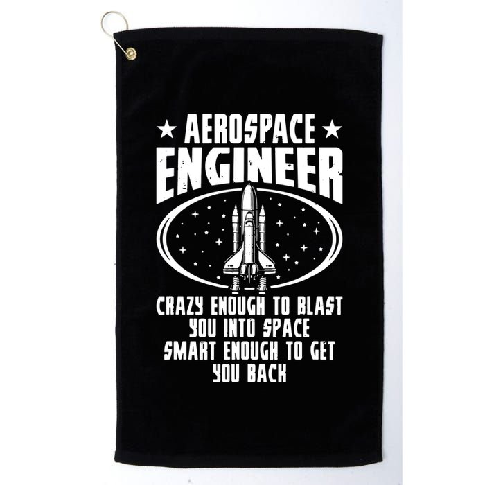 Aerospace Engineer Crazy And Smart Aerospace Engineering Golf Towel