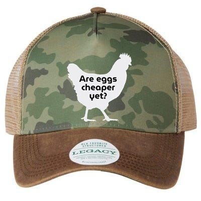 Are Eggs Cheap Yet Funny Antitrump Sarcastic Legacy Tie Dye Trucker Hat