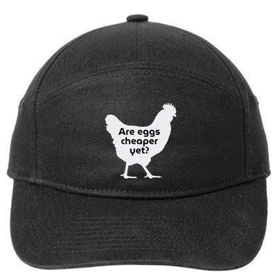 Are Eggs Cheap Yet Funny Antitrump Sarcastic 7-Panel Snapback Hat