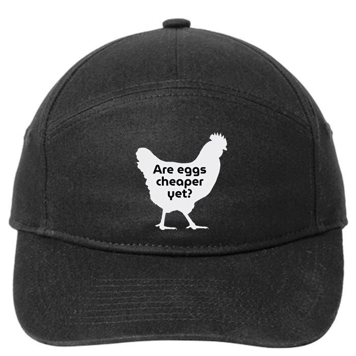 Are Eggs Cheap Yet Funny Antitrump Sarcastic 7-Panel Snapback Hat