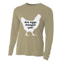 Are Eggs Cheap Yet Funny Antitrump Sarcastic Cooling Performance Long Sleeve Crew