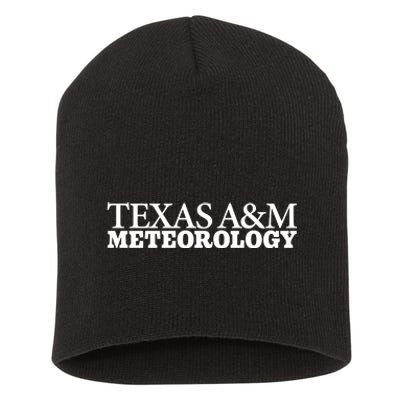 Ariana Elena Castillo Wearing Texas Meteorology Short Acrylic Beanie