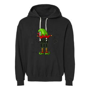 Art Elf Christmas Pajama Merry Christmas Art Teacher Garment-Dyed Fleece Hoodie