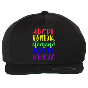 Abcs Eleo Colourful Cute Alphabet Student Teacher Gift Wool Snapback Cap