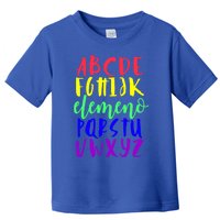 Abcs Eleo Colourful Cute Alphabet Student Teacher Gift Toddler T-Shirt