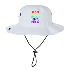 Abcs Eleo Colourful Cute Alphabet Student Teacher Gift Legacy Cool Fit Booney Bucket Hat