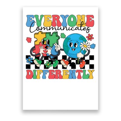 Autism Everyone Communicates Differently Poster