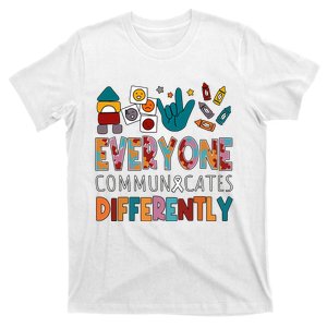 Autism Everyone Communicates Differently Autism For Mom, Autism Awareness T-Shirt