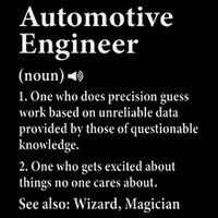 Automotive Engineer Definition For Auto Engineering Student Flat Bill Trucker Hat