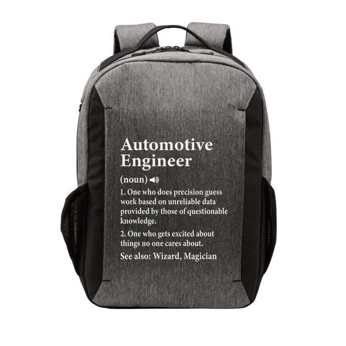 Automotive Engineer Definition For Auto Engineering Student Vector Backpack