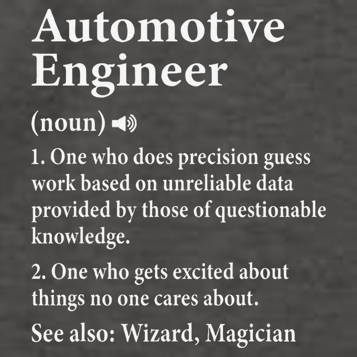 Automotive Engineer Definition For Auto Engineering Student Vector Backpack