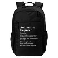 Automotive Engineer Definition For Auto Engineering Daily Commute Backpack