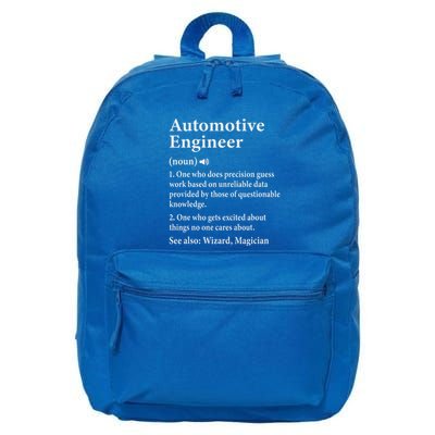 Automotive Engineer Definition For Auto Engineering 16 in Basic Backpack