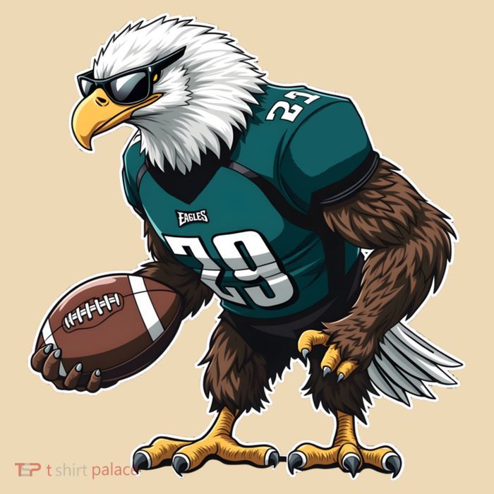 Awesome Eagles Design Drawstring Bag
