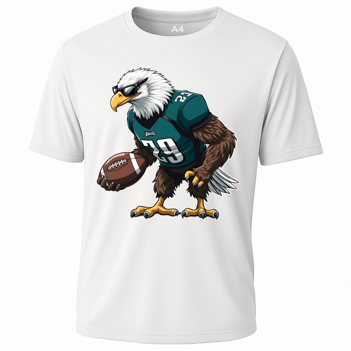 Awesome Eagles Design Cooling Performance Crew T-Shirt