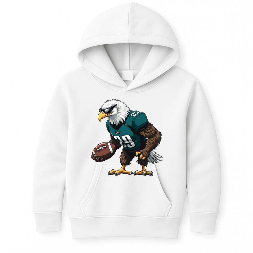 Awesome Eagles Design Kids Hoodie