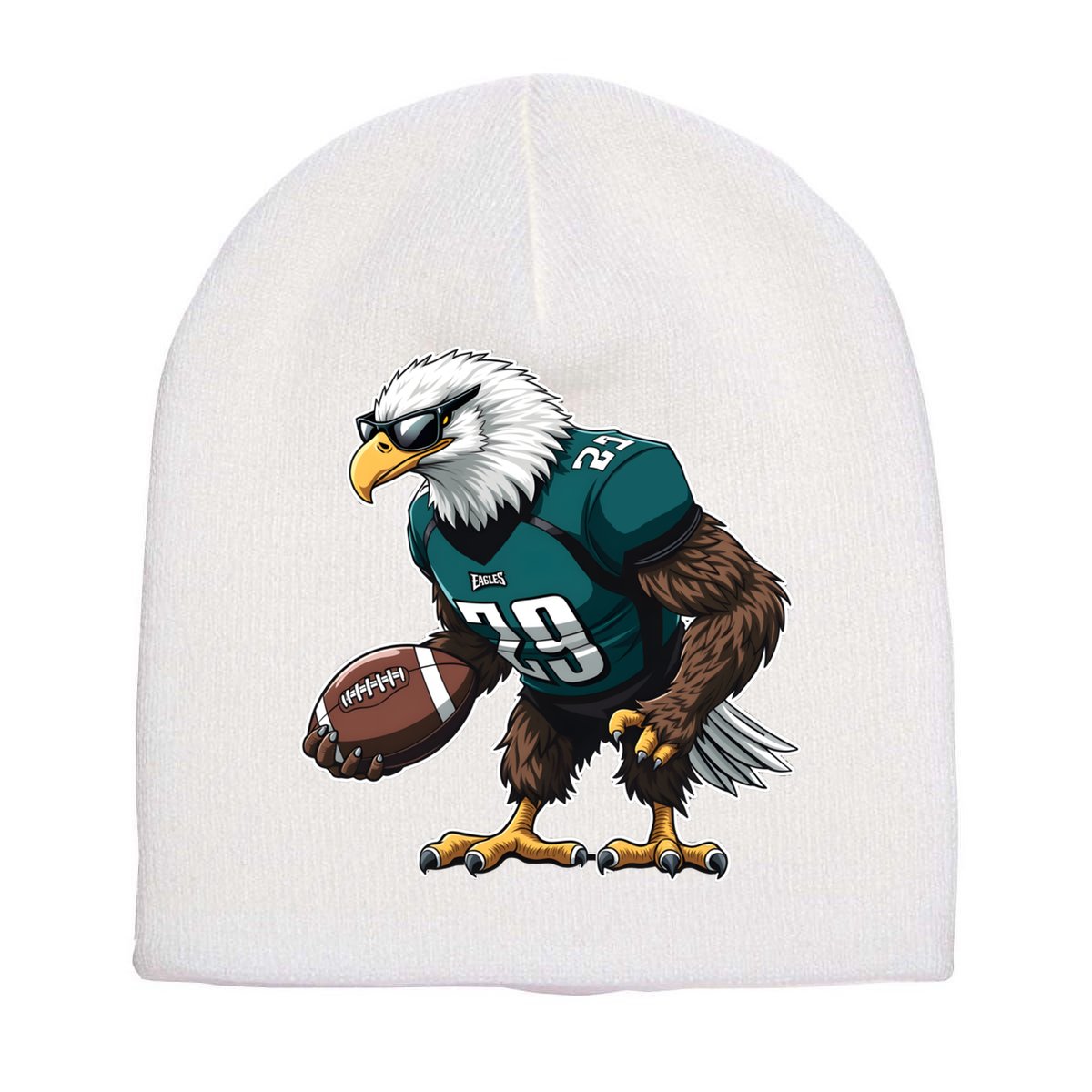 Awesome Eagles Design Short Acrylic Beanie